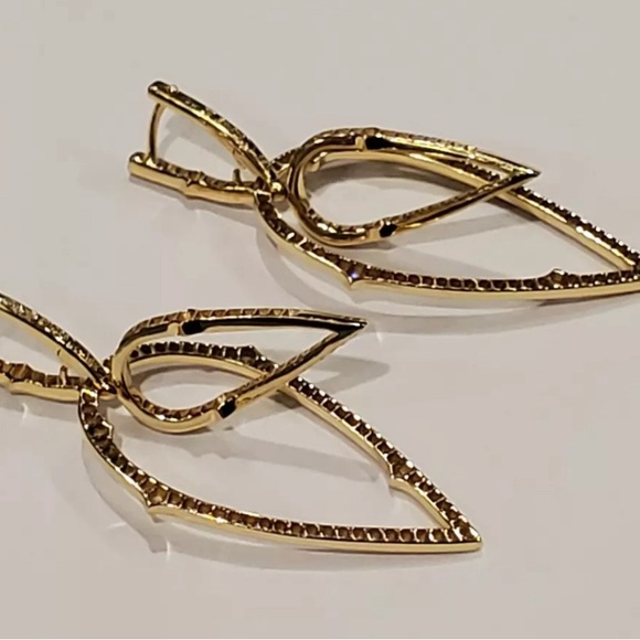 Stephen Webster 18k Yellow Gold and Diamond Convertible Earrings - Picture 10 of 11